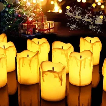 LED Flameless Candles – Battery Operated Decorative Lights for Shelves, Home & Event Décor