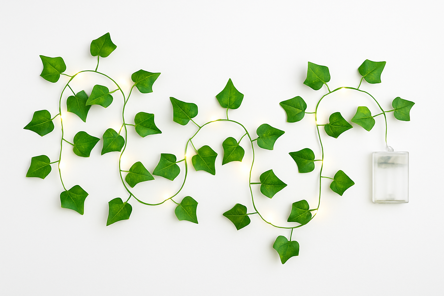10ft Fairy Lights with 10ft Artificial Leaves – Premium Indoor & Outdoor Decoration for Home, Parties & Events